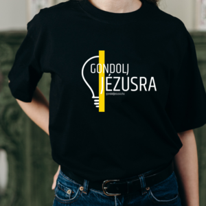 Gondolj Jézusra villanykörtés dizájn